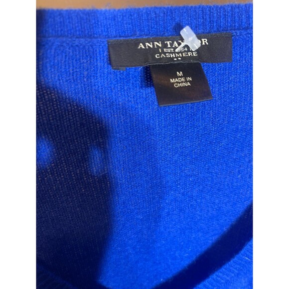 Ann Taylor cashmere Blue Sweater - Picture 2 of 5